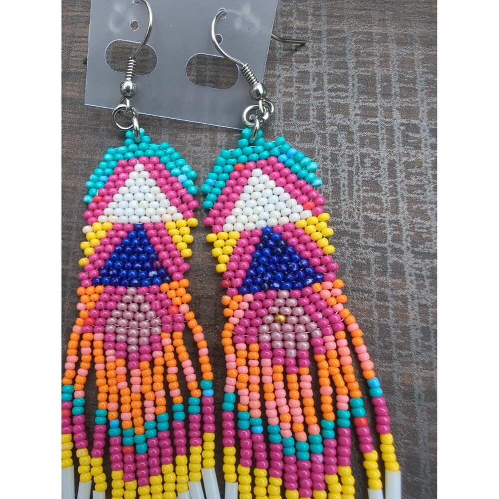 Seed Bead Earrings - Picture 2 of 5